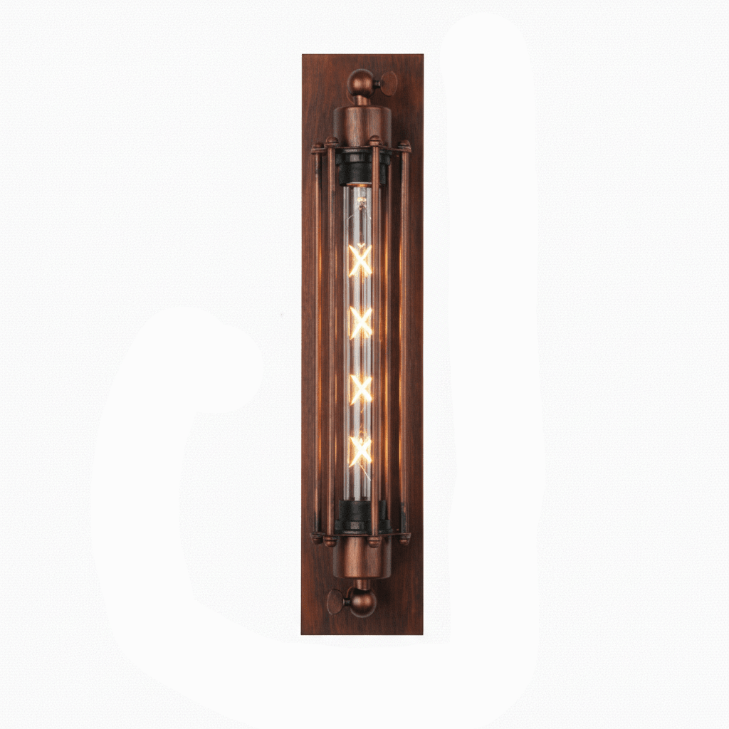 Vintage LED wall light with warm ambient glow and classic metal design for cozy, elegant interior wall illumination - Euroselle