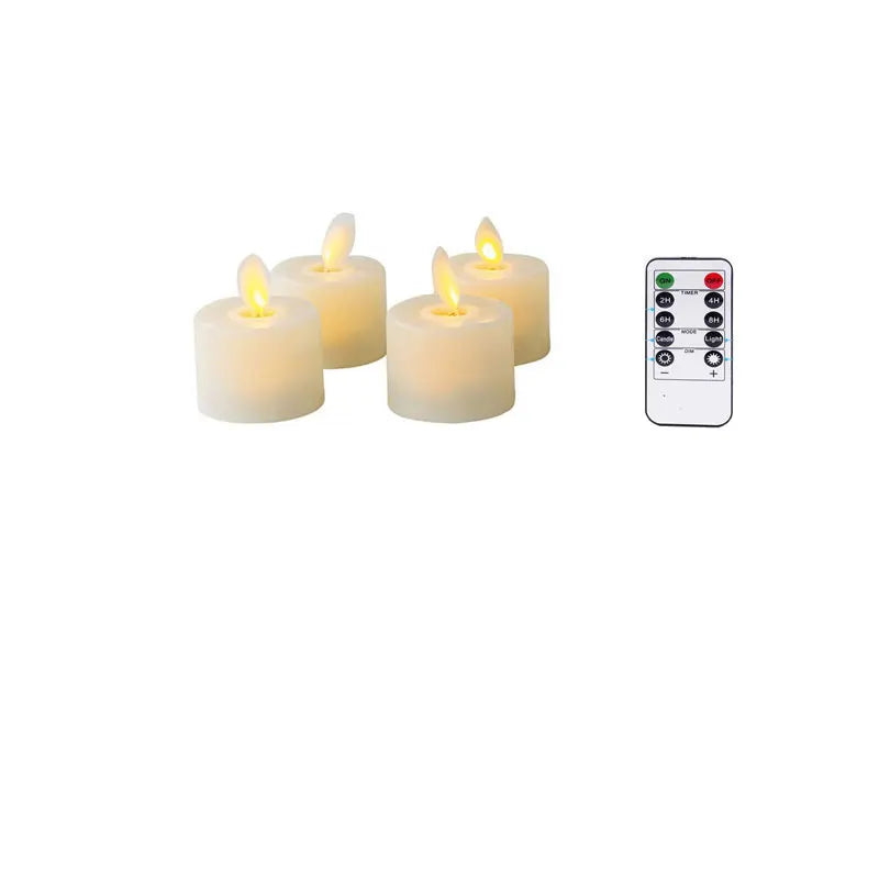 Battery-Operated Flickering LED Candles — Dancing Flame Effect
