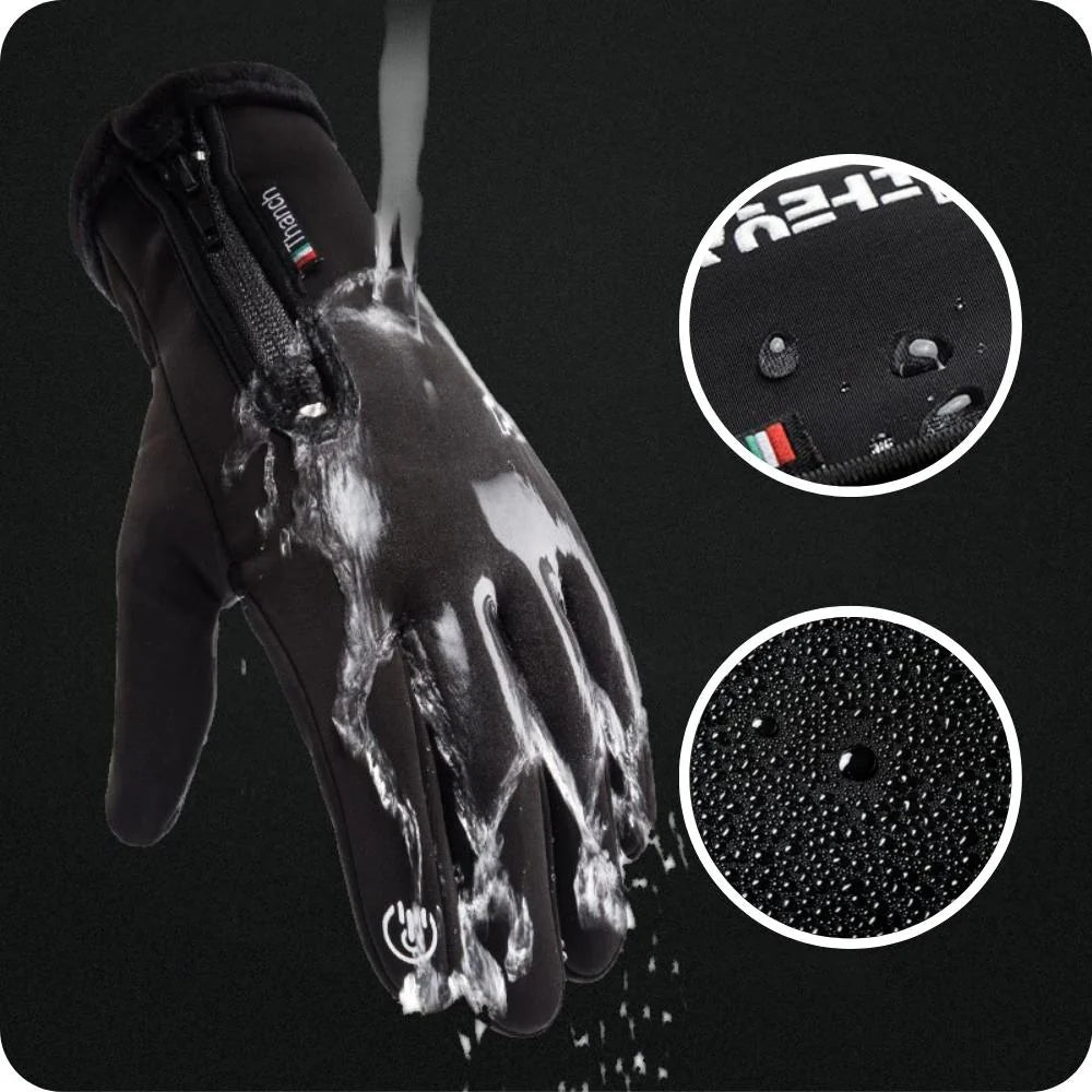 Guantes térmicos impermeables FrostGuard — Puntas de los dedos conductoras para pantallas táctiles