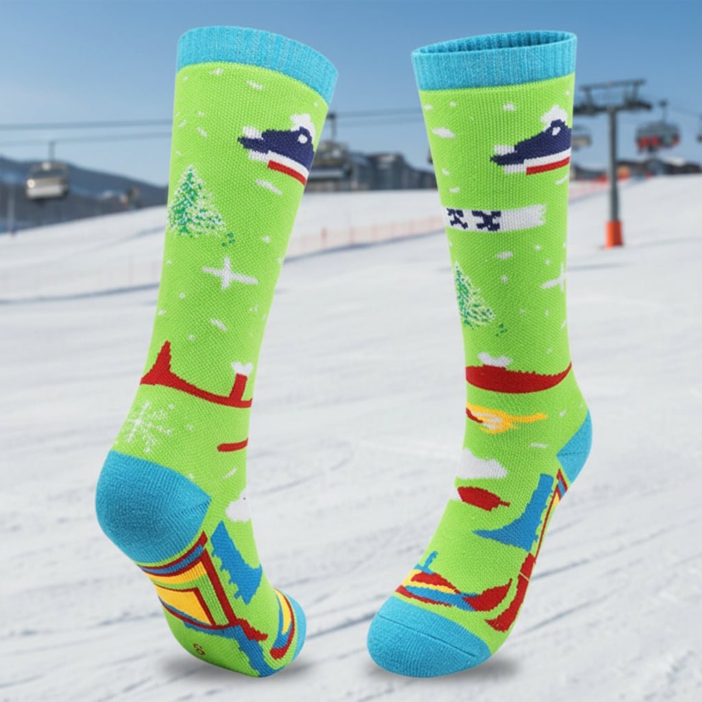 FrostStride Kids Thermal Socks — Non-Slip Grip, Moisture-Wicking Performance