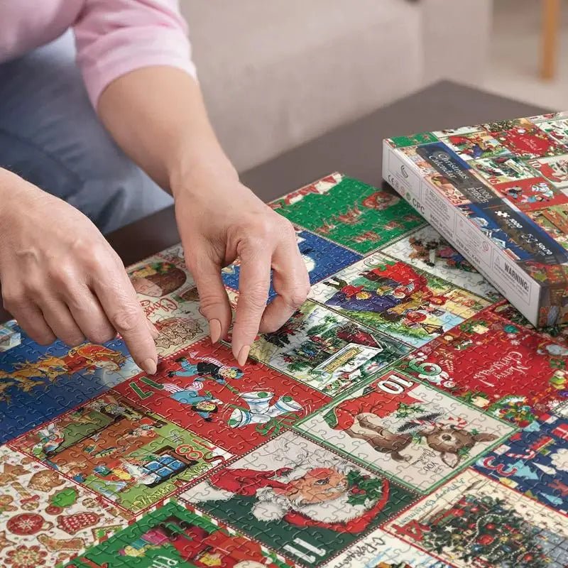 Puzzle Calendário do Advento AuroraPlex com 1000 peças — Puzzle de contagem decrescente para o Natal
