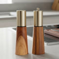 Râșnițe de sare și piper Everwood — râșniță ceramică reglabilă, setări pentru măcinare grosieră și fină