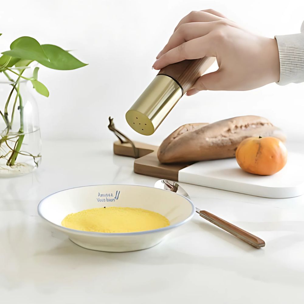 Râșnițe de sare și piper Everwood — râșniță ceramică reglabilă, setări pentru măcinare grosieră și fină