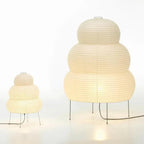 Floor Lamp Rice Paper Shade White Tripod Stand Adjustable Indoor Lighting | Euroselle