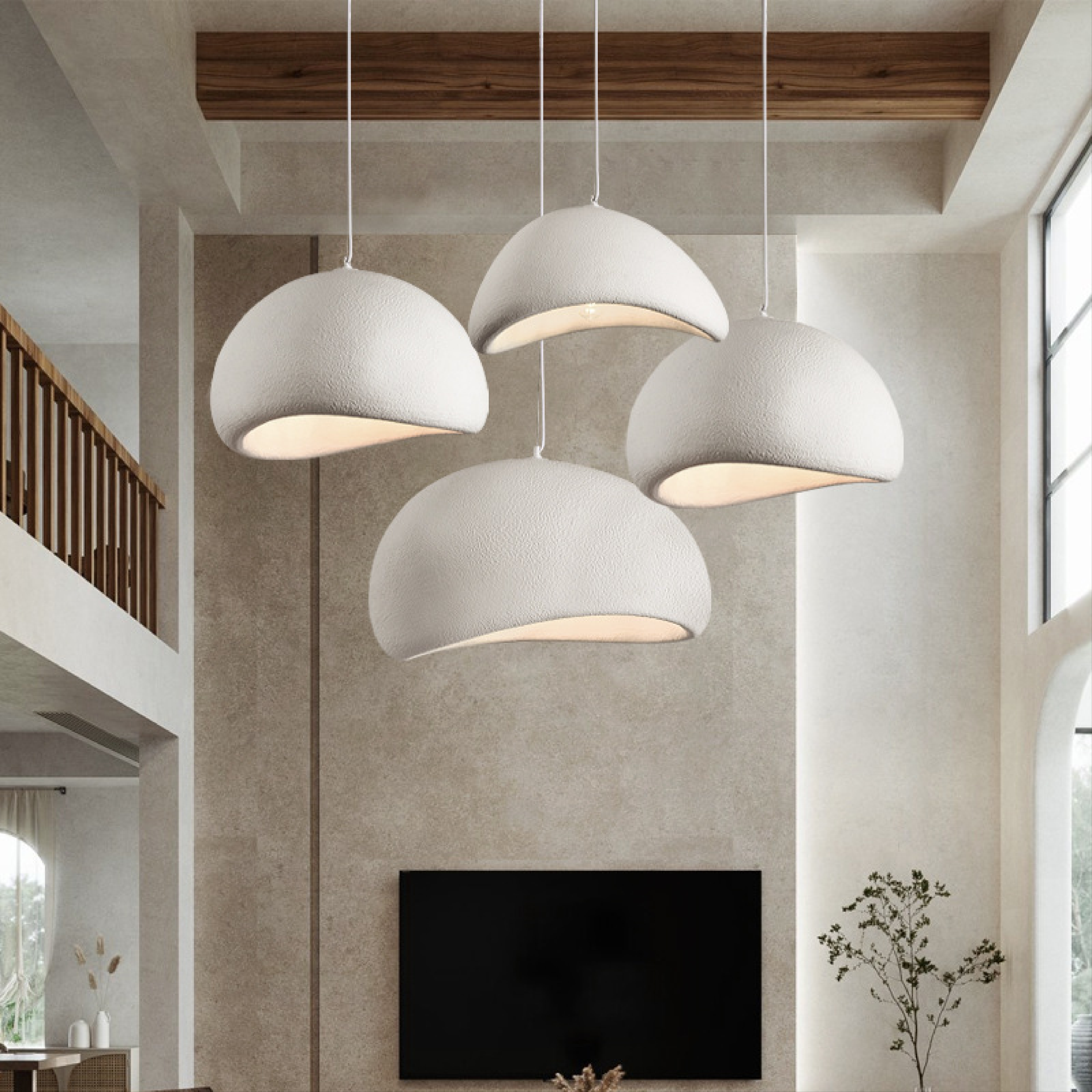 AuraSerene Glow Modern LED Pendant For Kitchen Illumination