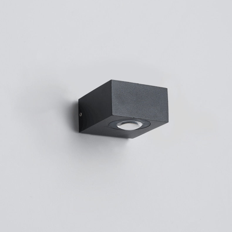 Wall Lamp Outdoor LED 6W Black Waterproof Aluminum, Dual Direction LED Wall Lighting | Euroselle