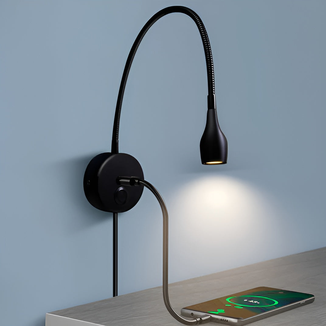 Aluminum LED Wall Light Adjustable Tilt Contemporary Design | Euroselle