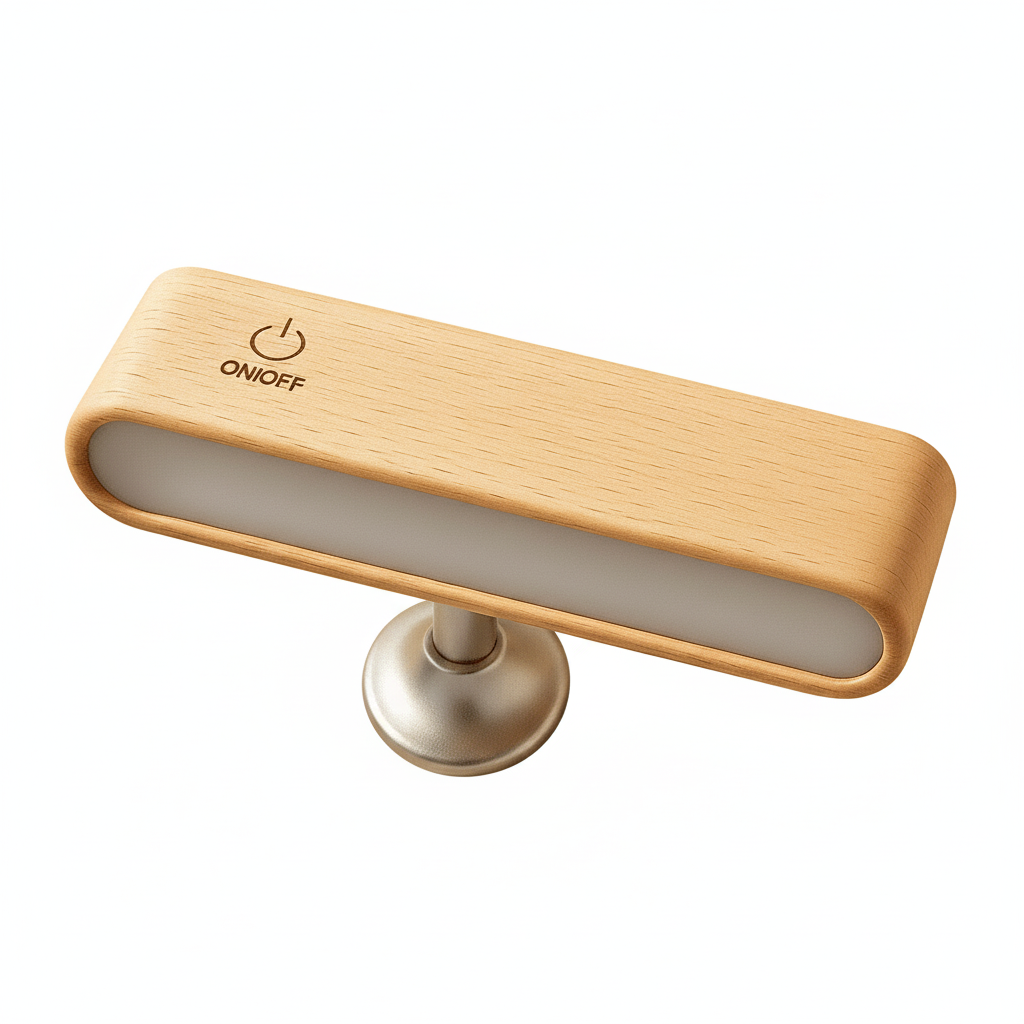 Wall Light LED Rechargeable Wood Magnetic 360 Degree Rotatable | Euroselle