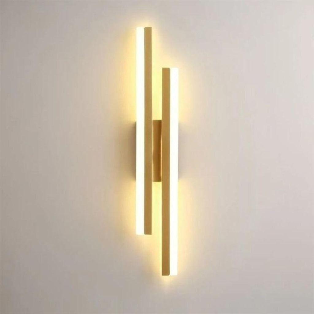 Wandleuchte LED schlank 12 W Metall Acryl warm-kaltweiß, energieeffiziente Beleuchtung | Euroselle