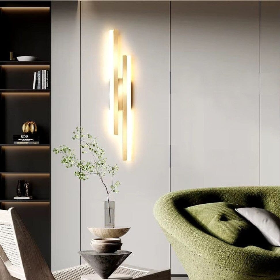 Wandleuchte LED schlank 12 W Metall Acryl warm-kaltweiß, energieeffiziente Beleuchtung | Euroselle