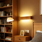 Wall Light Wood and Acrylic E26 E27 Bulb Base 110V 120V Direct Wired | Euroselle