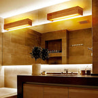 Wall Light Wood and Acrylic E26 E27 Bulb Base 110V 120V Direct Wired | Euroselle