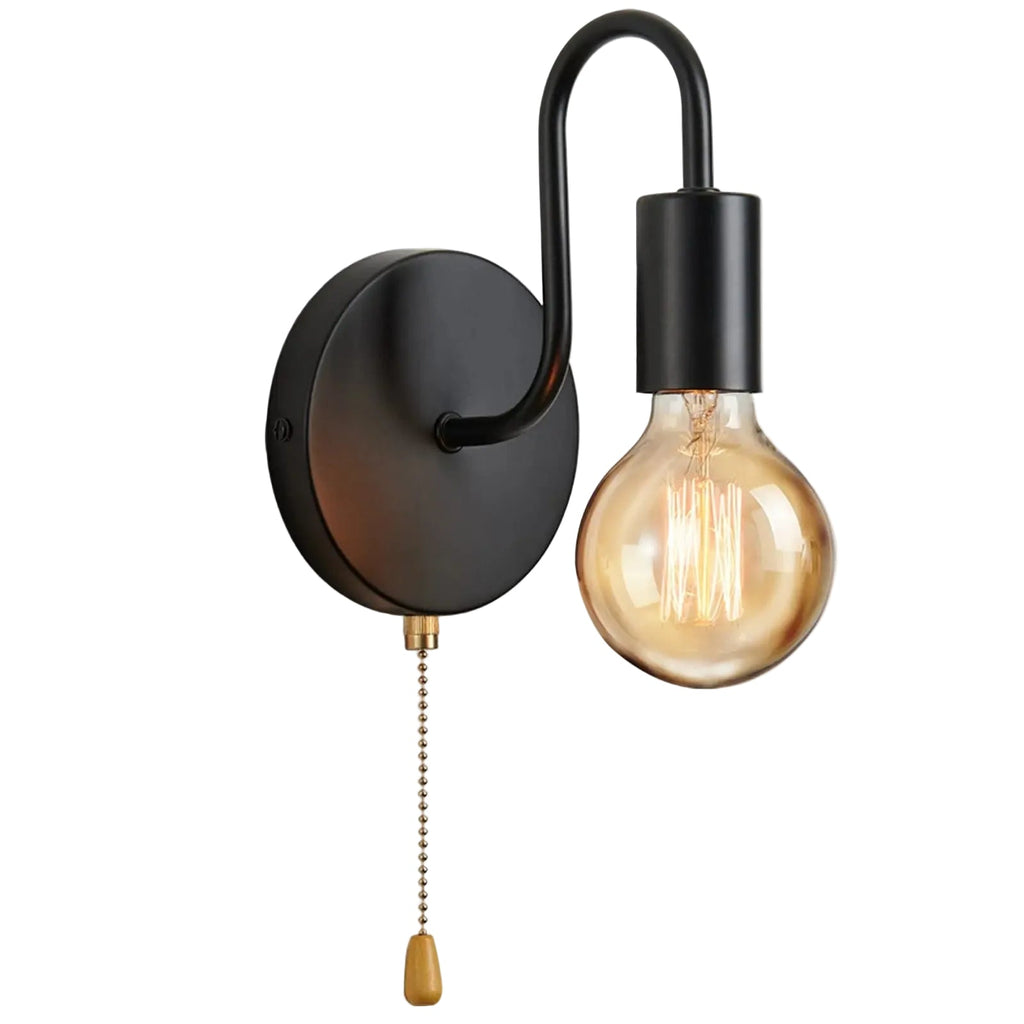 Wall Sconce Curved Gooseneck Metal Adjustable Indoor Lighting Fixture | Euroselle