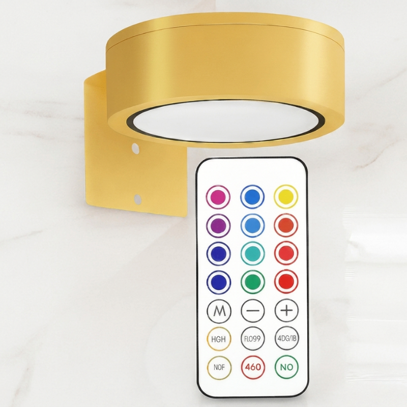Wall Sconce Magnetic Rechargeable Remote Control 13 Color | Euroselle
