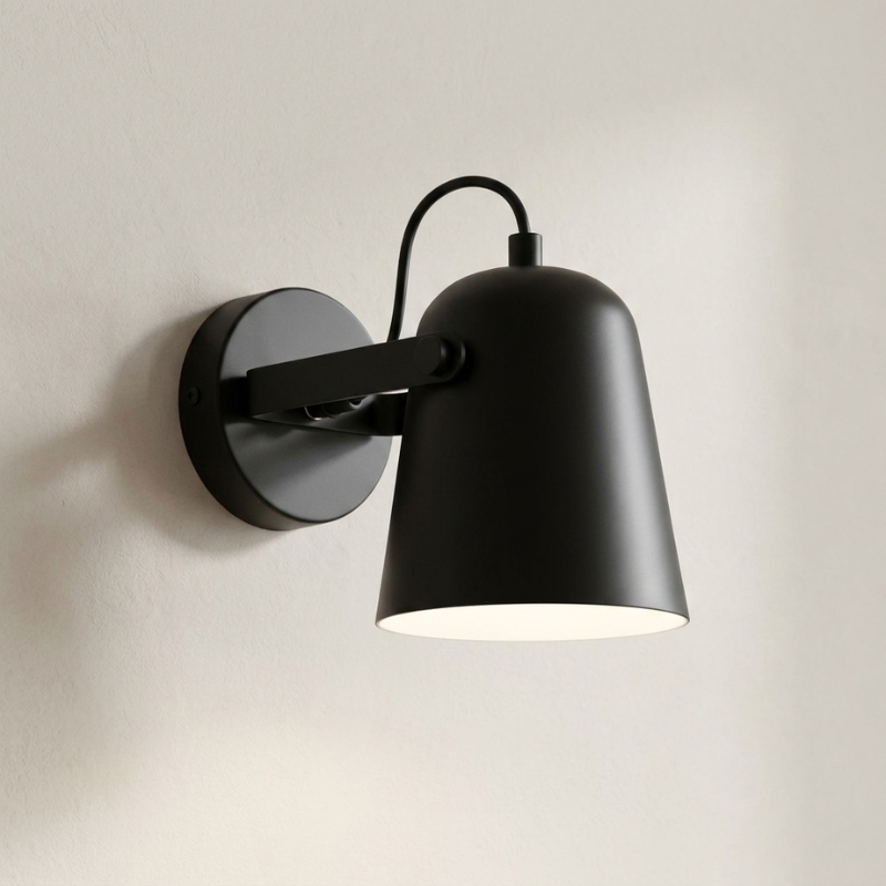 Wandlampe Nordic Bell Metall verstellbarer Arm E27 Basis | Euroselle