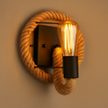 Wall Sconce Rope Design Iron E27 Indoor 20x15x12 cm | Euroselle
