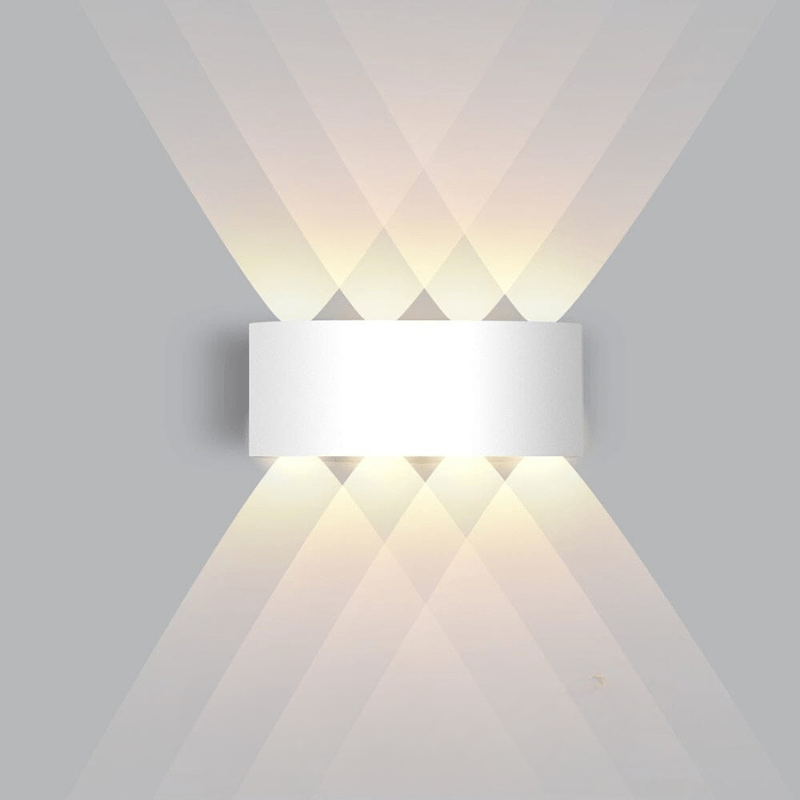 Aplique de pared LED para exteriores AstraGlow — Impermeable, diseño de aluminio de bajo consumo