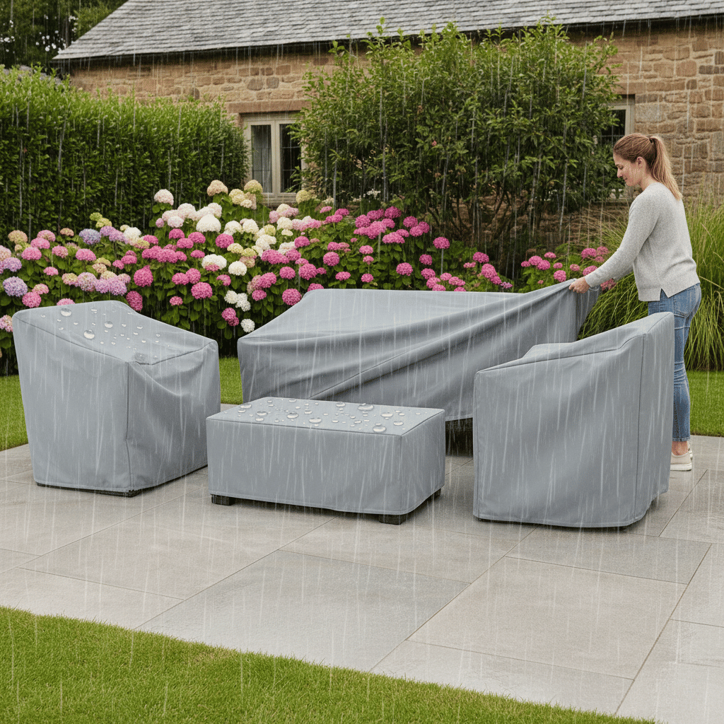 Furniture Cover with UV & Rain Protection for Backyard Furniture - Euroselle