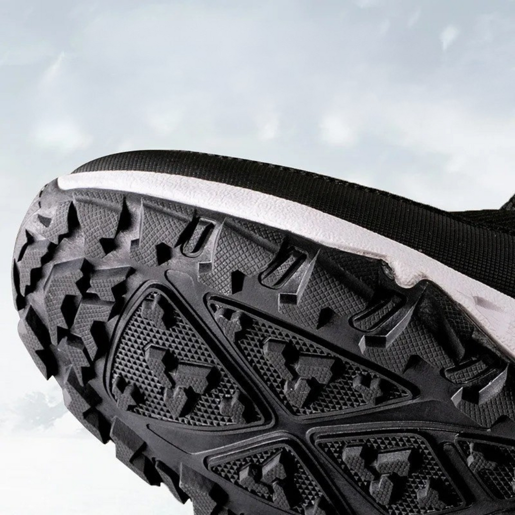 Men's Insulated Waterproof Ankle Snow Boots — Side Zip, Non-Slip