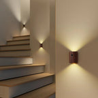 Wooden Motion Sensor Lamp - Rechargeable LED Light for Home, Elegant Design for Bedrooms, Hallways, and Cabinets | Euroselle