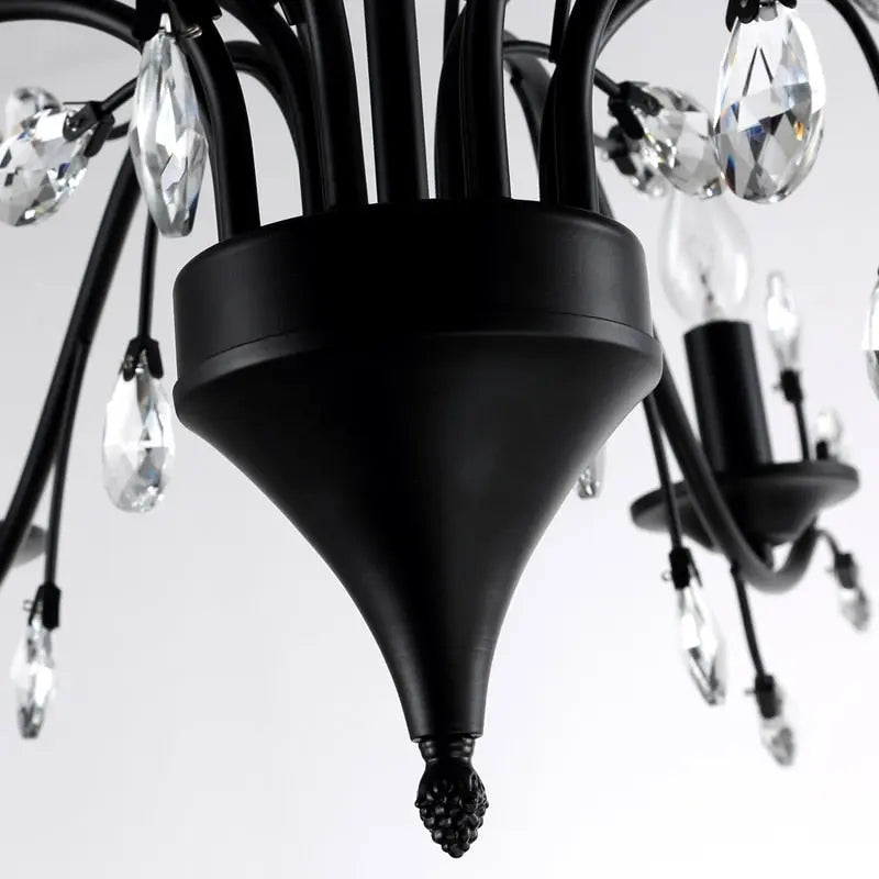 12-Light Rustic Wrought Iron Chandelier