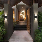 Outdoor LED wall light designed for weatherproof durability and modern exterior illumination - Euroselle