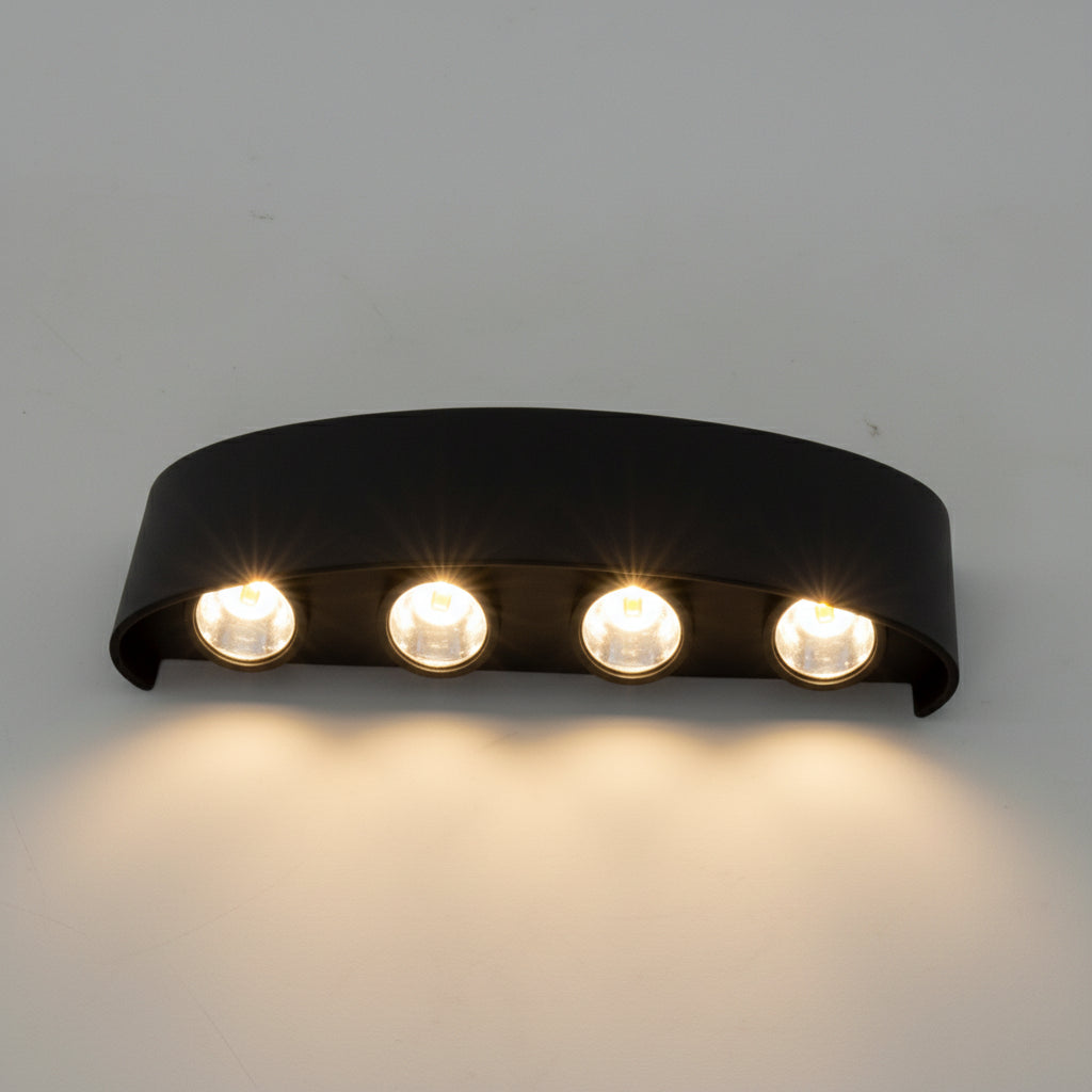 Outdoor LED wall light designed for weatherproof durability and modern exterior illumination - Euroselle