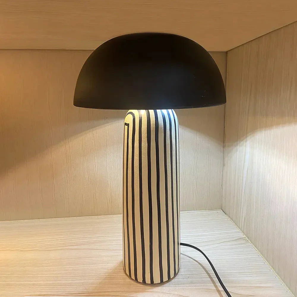 Aurora Stripe Ambient LED Desk Lamp For Bedside Use, And Living Areas