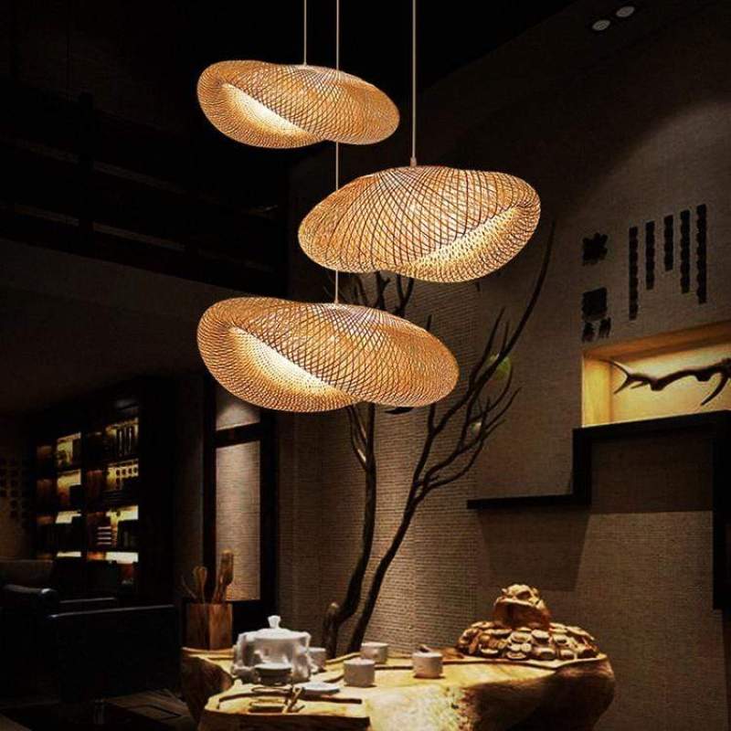 Kirrea Bamboo LED Pendant Light Sustainable Warm Glow