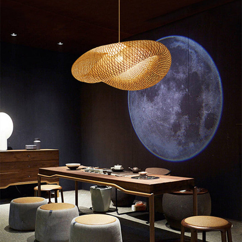 Kirrea Bamboo LED Pendant Light Sustainable Warm Glow