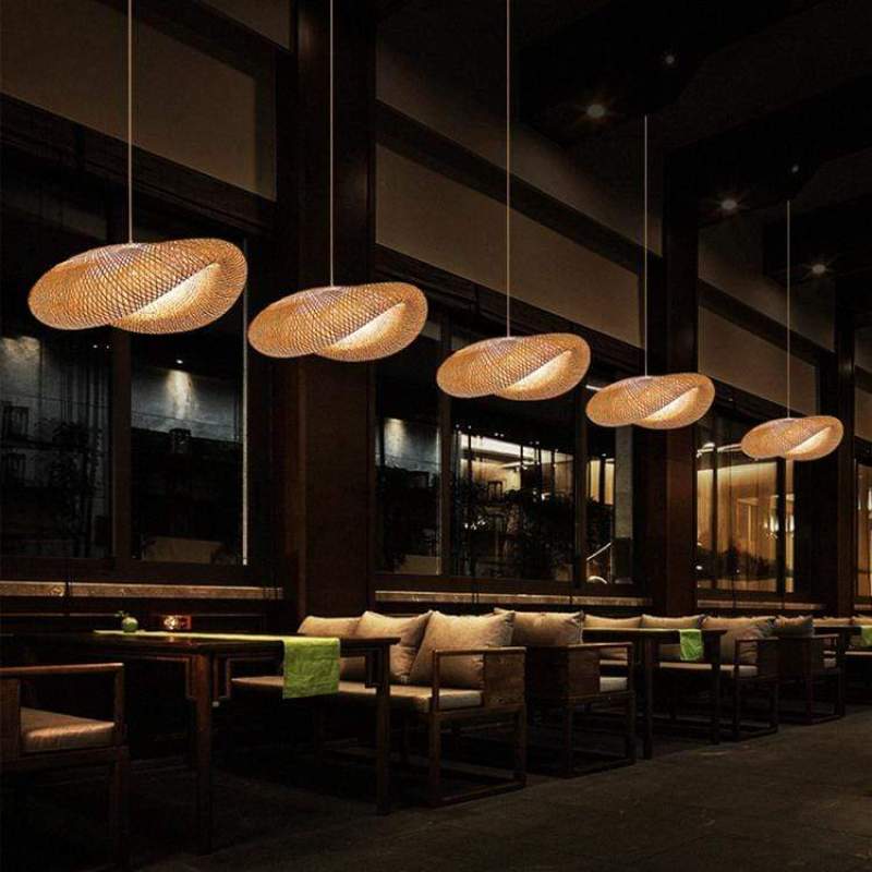 Kirrea Bamboo LED Pendant Light Sustainable Warm Glow