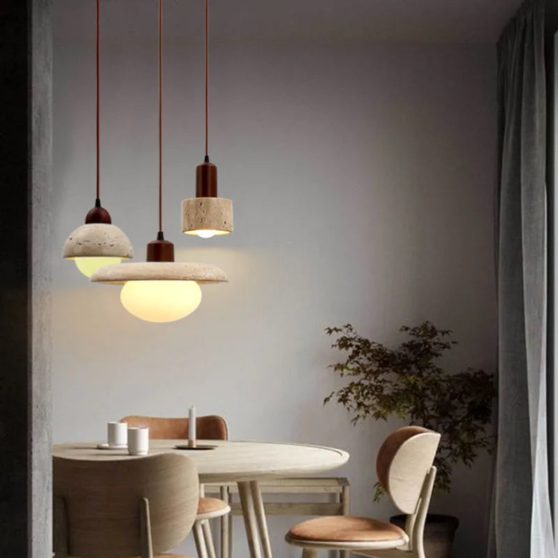 Kirenno Pendant Light In Modern Wabi Sabi Rustic Design