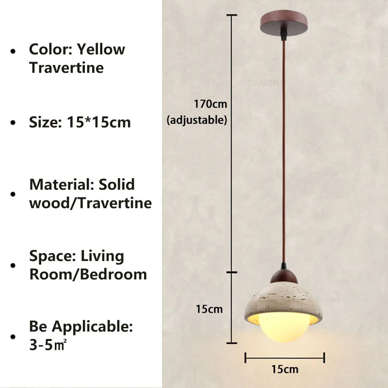 Kirenno Pendant Light In Modern Wabi Sabi Rustic Design