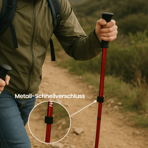 Bâtons de trekking réglables SummitTrail — Légers, stables et confortables