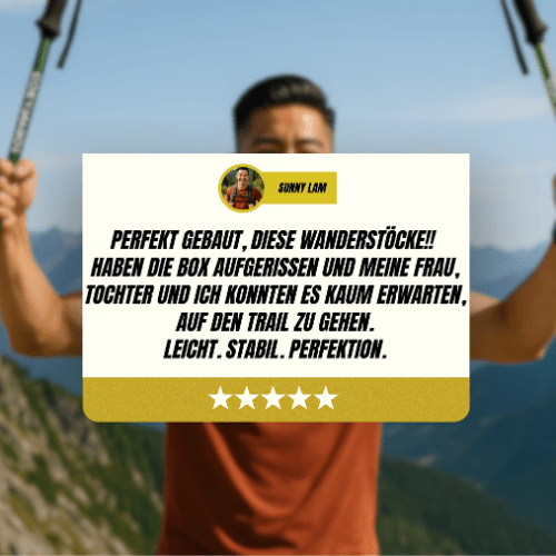 Bâtons de trekking réglables SummitTrail — Légers, stables et confortables