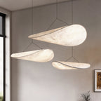 Japandi Style Pendant Light With Silk Shade For Dining And Living Areas