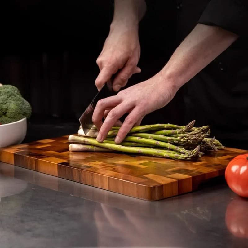 EverWood Acacia Wood Chopping Board — Antibacterial, Moisture Resistant Surface, Elegant and Durable