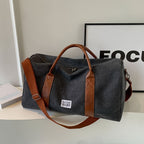 Large Capacity Vintage Washed Travel Duffel Bag Multi-Purpose Organizer - Euroselle
