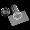Clear Silicone Nail Stamper with Scraper for French Tip Perfection - Euroselle