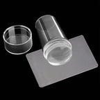 Clear Silicone Nail Stamper with Scraper for French Tip Perfection - Euroselle