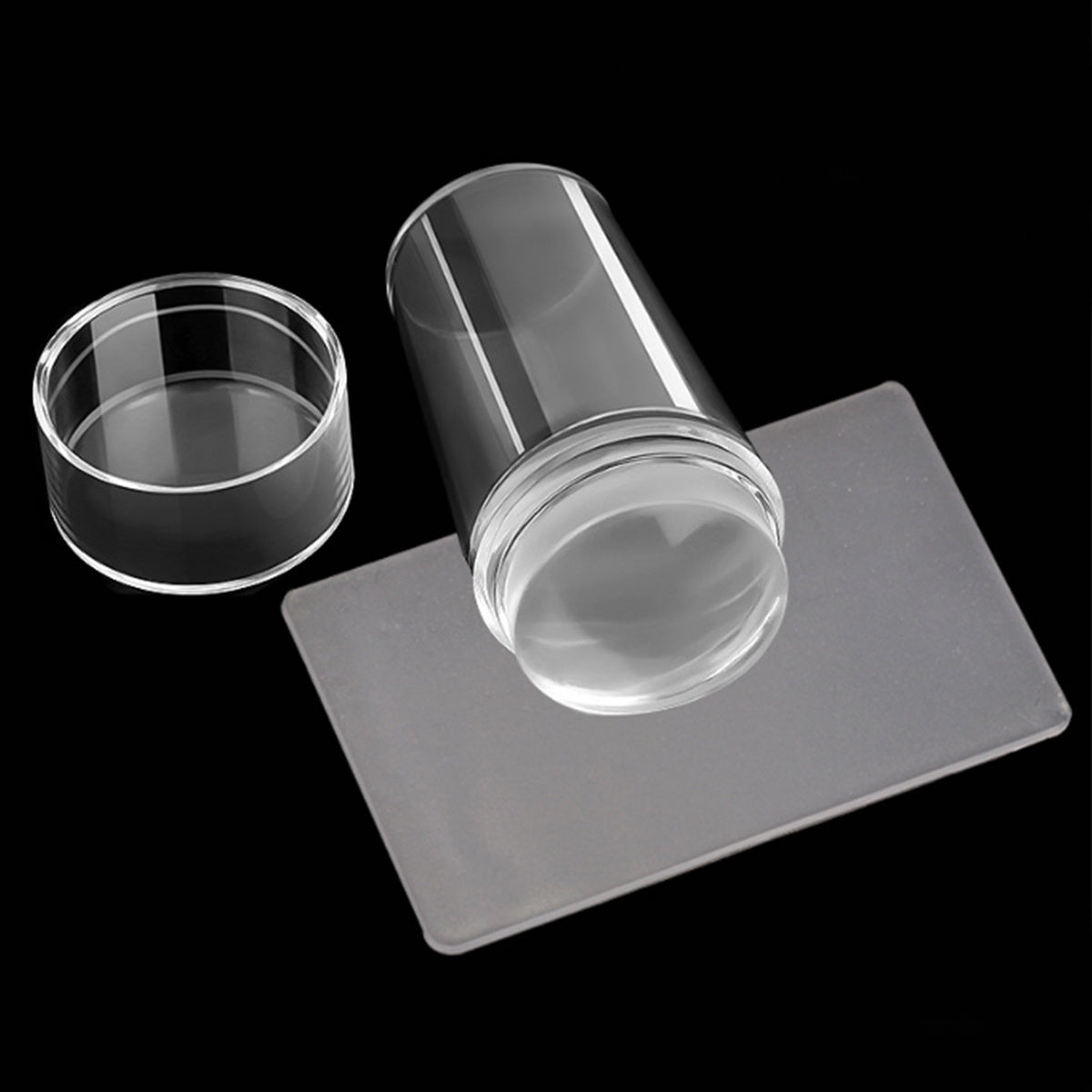Clear Silicone Nail Stamper with Scraper for French Tip Perfection - Euroselle