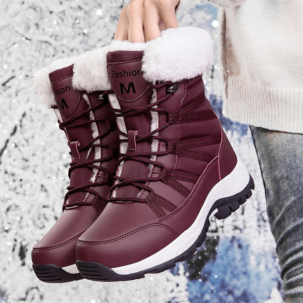 Chaussures d'Hiver Chaudes pour Femme – Coton & Intérieur Polaire