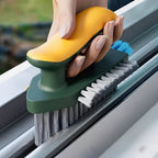 2-in-1 Crevice & Floor Scrub Brush, Durable Plastic, Portable Design - Euroselle