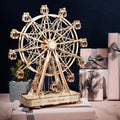 WoodCraft 3D-træmodel af pariserhjul — samlesæt med 232 dele, 33 x 28 cm