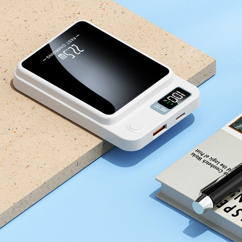 Powerbank på 20000mAh för 3 enheter – trådlös laddningsplatta, snabbladdning