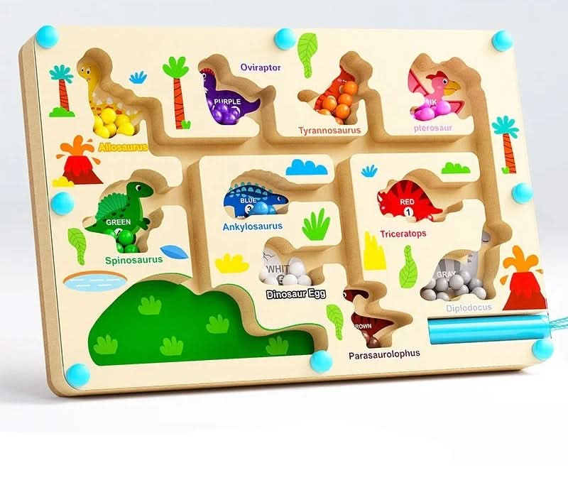 BrightPath ColorQuest magnetisch bordspel - doolhof met kleuren en cijfers, vanaf 3 jaar