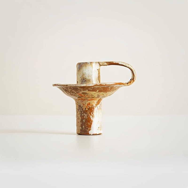 Handcrafted Ceramic Candlestick - Euroselle