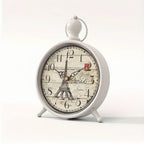 Elegant Eiffel Tower Desk Clock, Non-Ticking - Euroselle