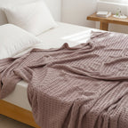 Waffle Weave Cotton Quilt Blanket - Euroselle