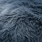 Soft Faux Fur Donut Pet Bed for Small to Large Dogs & Cats - Euroselle
